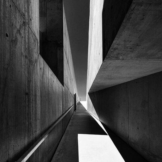black and white modern architecture